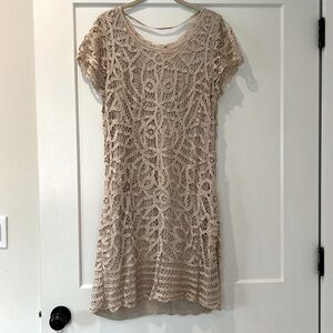 Cream lace INC dress